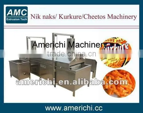 Continuous frying machines