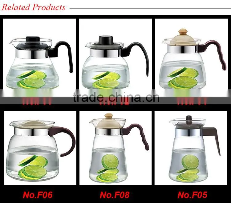 instant hot water kettle, 1 liter 34 oz pyrex glass , high quality lead-free glass tea kettle 2016