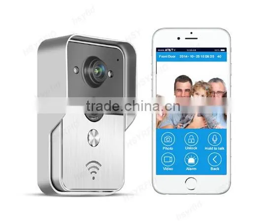 Smart phone control wireless wifi video doorbell