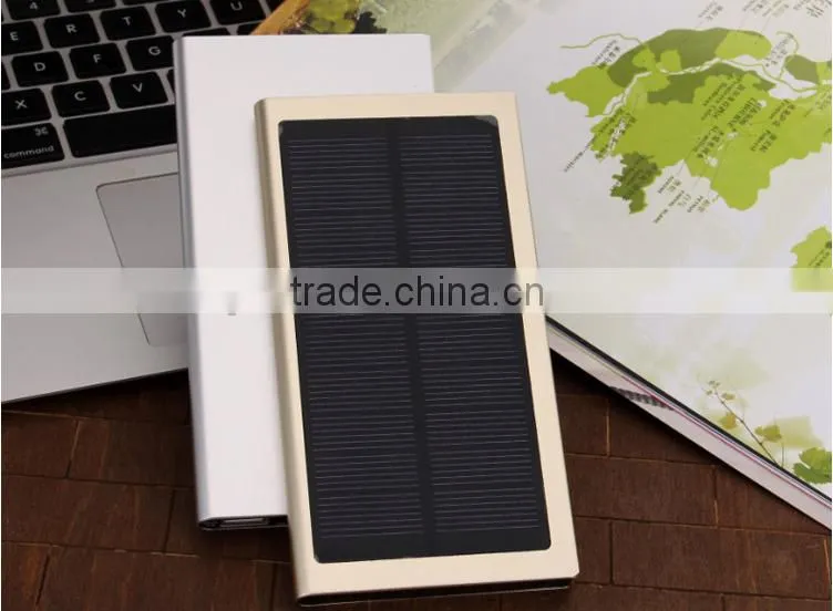 waterproof solar charge power bank with 20000mah high power solar power bank for travelling