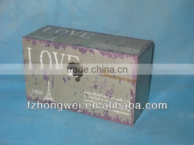 Hongwei 2013 Antiquated Wood Storage Boxes & Bins