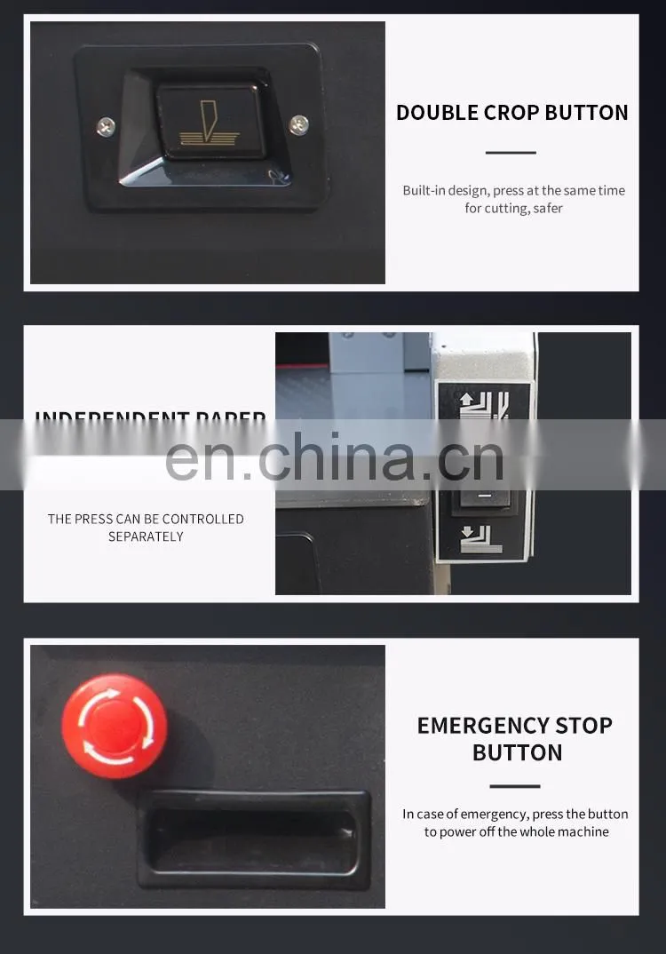 Factory Wholesale High Precision Electric Guillotines Paper Book Cutting Machine With LCD
