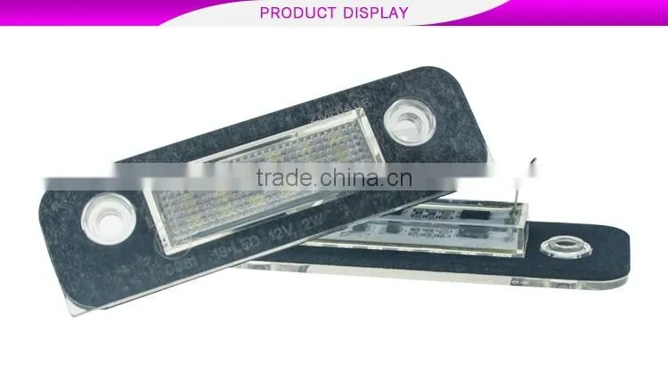 New Lowest factory price 3014SMD 18leds Mondeo MK2 Led License Plate