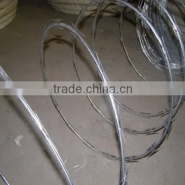 concertina type razor barbed wire mesh