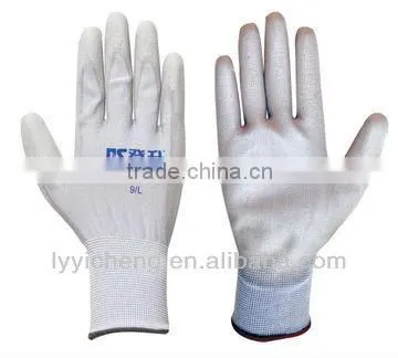 good quality PU working glove with various corlor