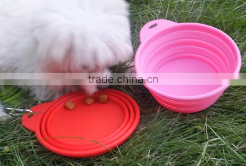silicone dog bowl feeder.pet dog bowl