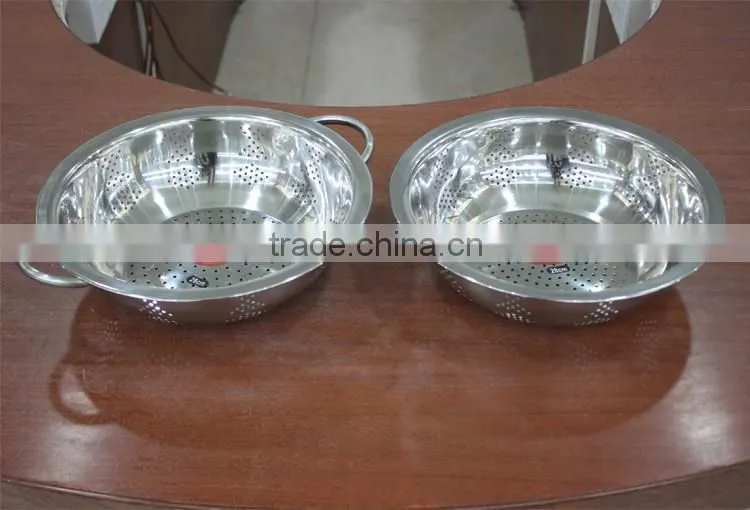 Professional Stainless Steel Kitchen Tool wash colander fine mesh stainless steel strainer manufacturer