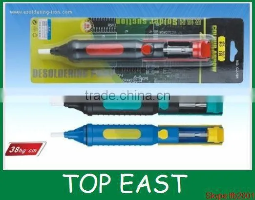 High quality Solder Sucker Desoldering Vacuum Pump Solder Removal Tool Blue