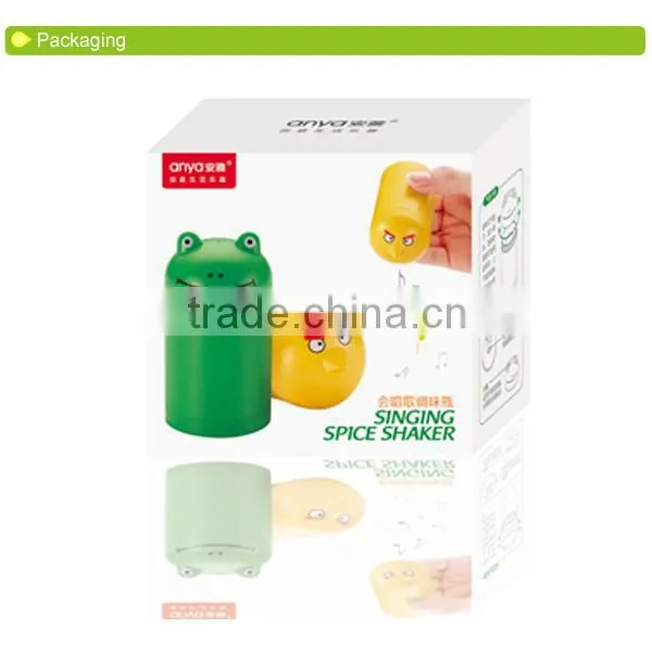 D642 stylish singing plastic spice bottle cruet spice jar