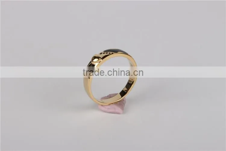 fashion jewelry gold plated enamel girl rings