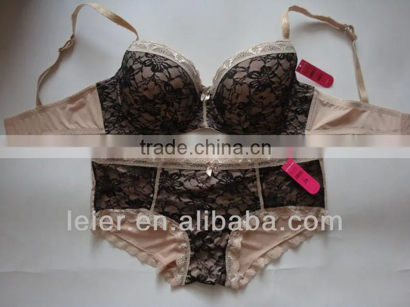 sexy&fashion plus size bra underwear set