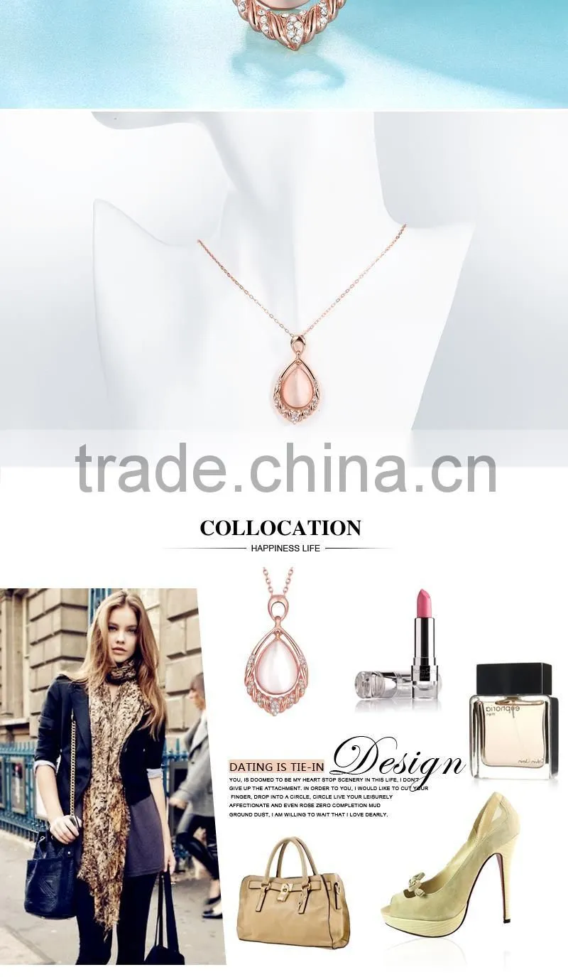 water drop necklace chain graceful and elegant