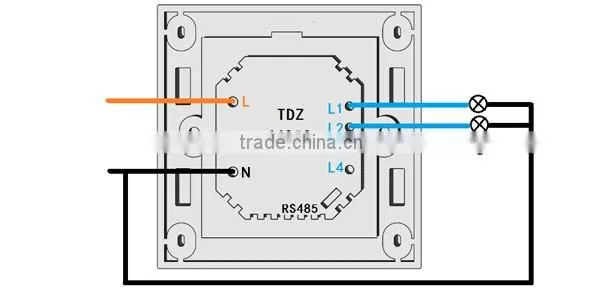 zigbee smart touch screen switch in home automation system