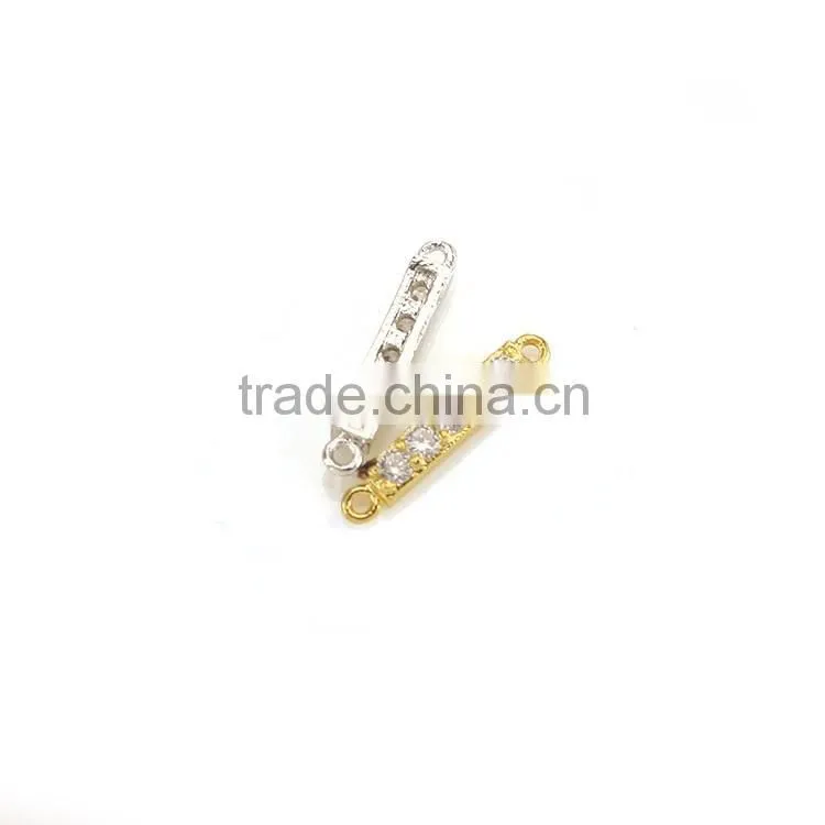 CZ6631 mirco cz pave bracelet charm connector,charms for bracelet making