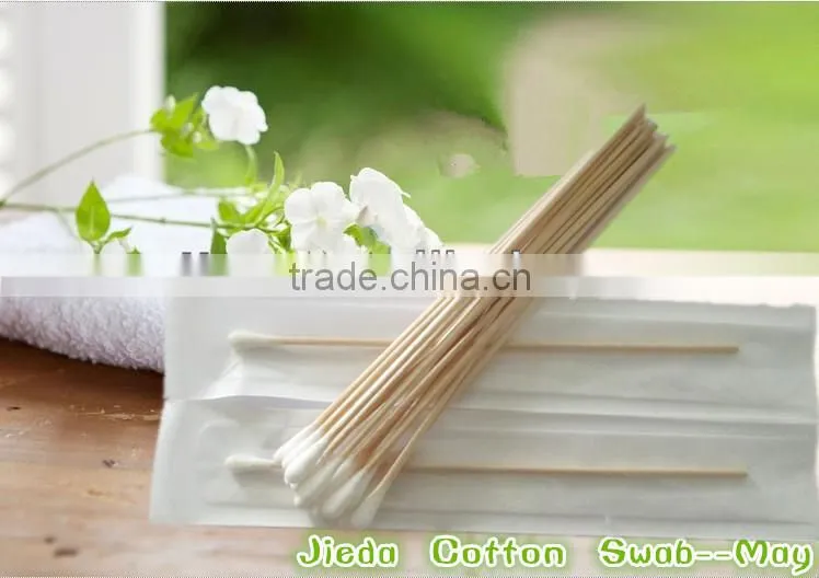 medical cotton swab stick 6"