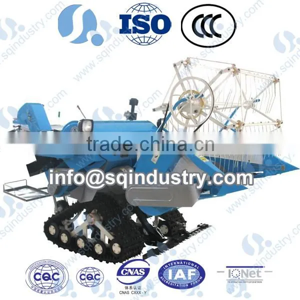 2015 hotsale 11HP paddy rice harvester, mini harvester, combine harvester