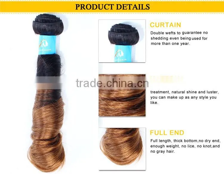 Hot China factory ROMANCE CURL 6a indian hair weave