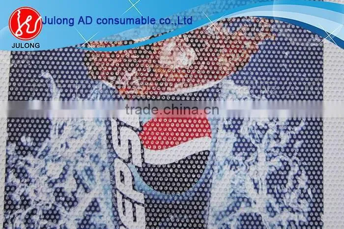 Multifunctional Perforated one way vision 160g one way vision window screen perforated vinyl customized size