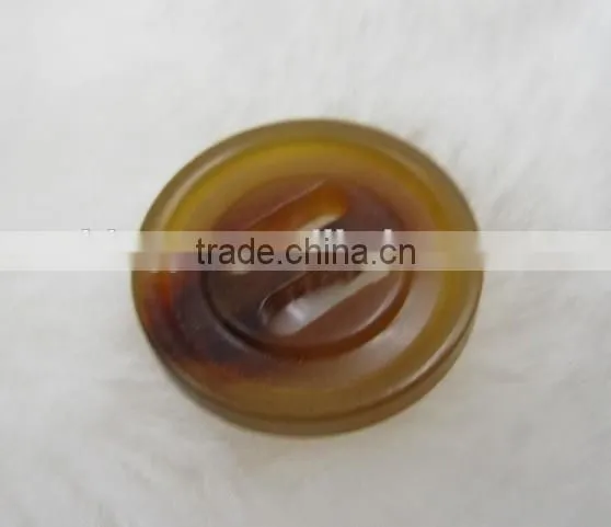 Sedex Audited Factory 2 Pillar Oval Shape Hole Resin Button for military garment, polyester military garment button