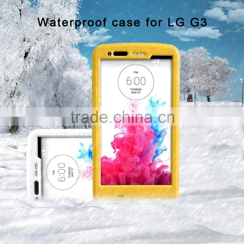 Redpepper Waterproof Case For LG G3 Fashion Hard PC Rubber Case with Bracket Back Case MT-5119