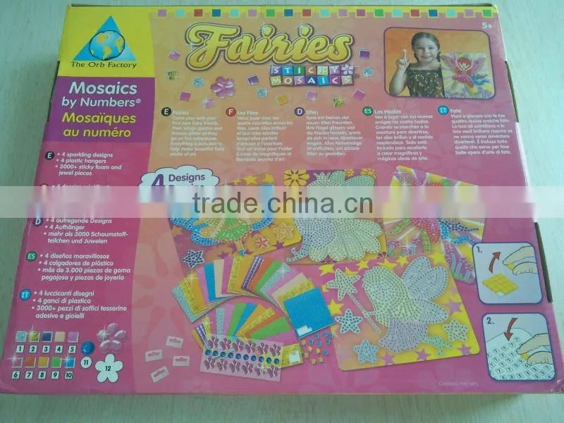 toy/Puppy sticky mosaics/JCW0002/kids DIY craft kit/develop kids wisdom/fun/EVA/popular gifts