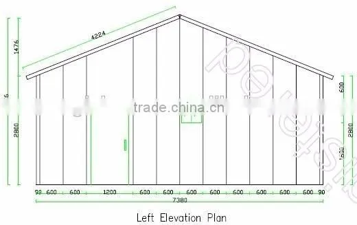 Excellent fireproof and wind resistance foam cement house modular house with low cost and quick assembly