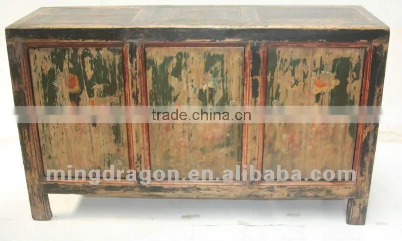chinese antique furniture pine wood Shanxi Three Door Cabinet