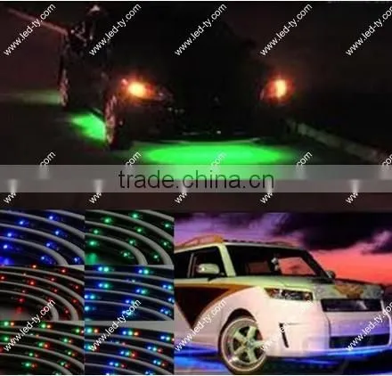 Under Car 2x 24" & 2x 36" 7 Color LED UnderCar Underbody Kit Neon Strip Lights
