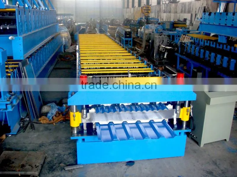 corrugated sheet metal roof making machine, Double Layer for Corrugated and Trapezoidal Roof Tile Machine
