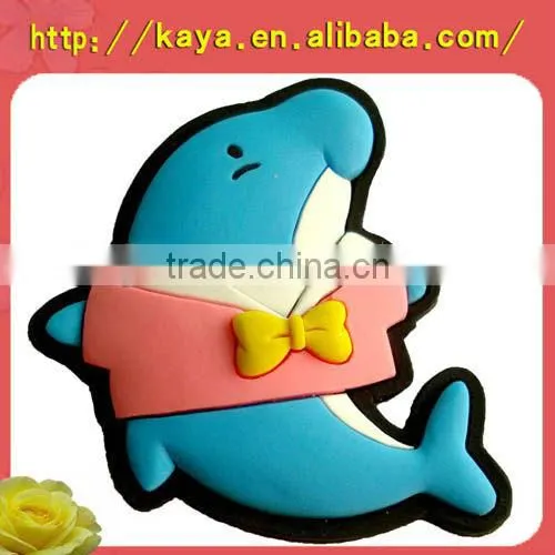 3d soft plastic custom round metal fridge magnet