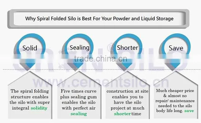 EFGSilosa za Cement for Cement Facotry, Power Station, Port Cement Center etc