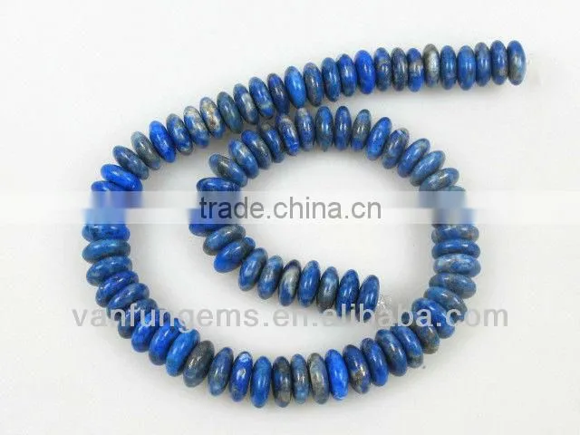 Gemstone natural lapis rondelle beads for jewelry