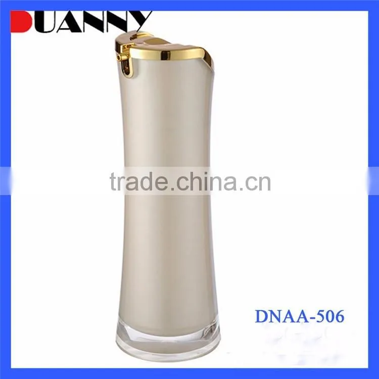 15Ml 30Ml 50Ml Acrylic Plastic Airless Cosmetic Bottle,White Airless Pump Bottle