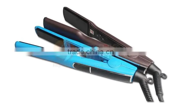 MCH slim Lcd display solar titanium flat iron 450 degrees Straightening Irons Styling Tools Professional Hair Straightener