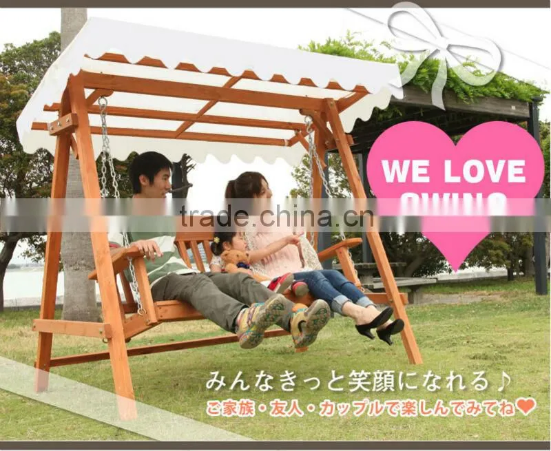 wooden Swing with ceiling