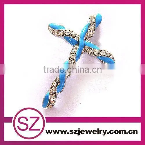 G70 newest green crystal cross religious pendant