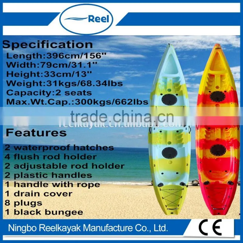 Wholesale two paddlers fishing kayak for sale made in China