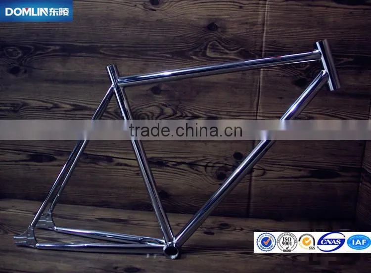 Wholesale Fixed gear bicycle frame sale,chromoly fixie single speed bike frame manufactery