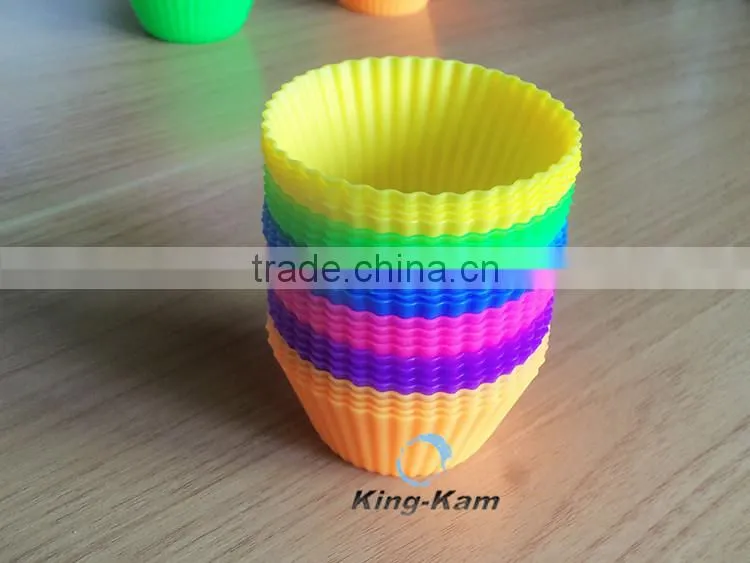Non-stick silicone cake cup mold, Eco-friendly heat-resistant cake mold