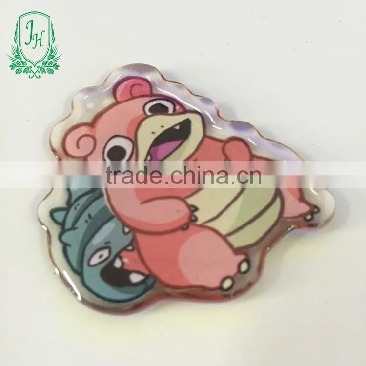 free Gift Acrylic Keychain oval Acrylic Key Ring logo insert photo frame