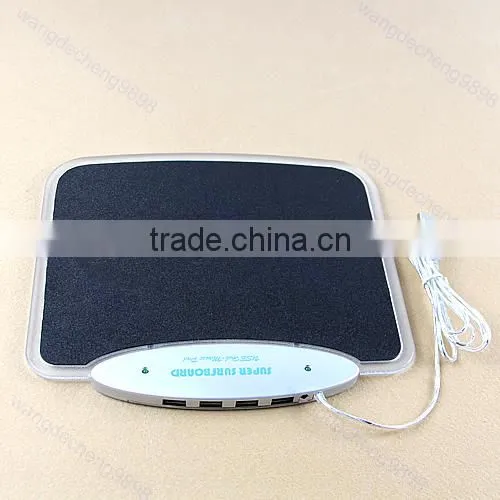 Blue LED USB multifunctional mouse pad with usb HUB