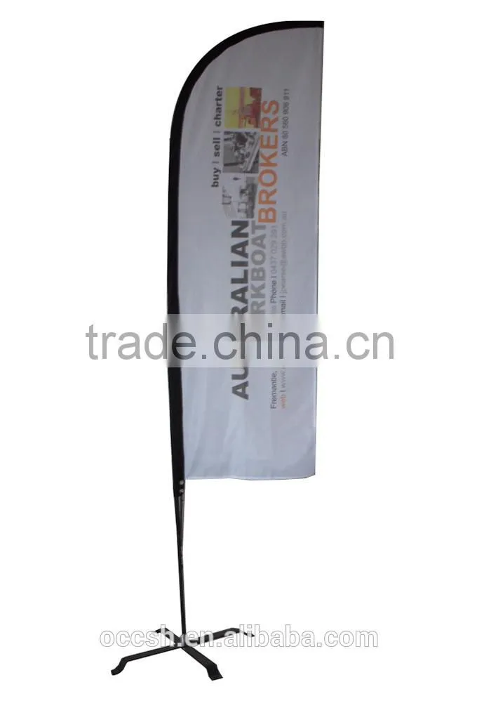 3.4m Tear Drop Flag Banner Promotion Flag Fibreglass + Aluminum Rod