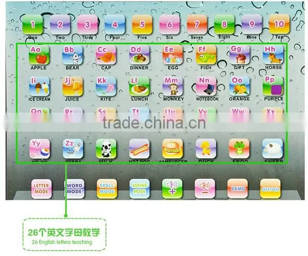 ys2921c kids touch tablet y-pad voice abc learning machine educational toy