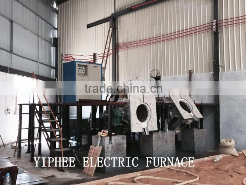 hot sale!! 100kg 100kw scrap stainless steel fast electric melting furnace
