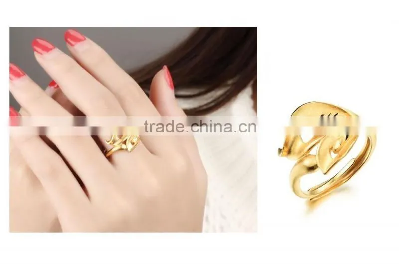 wholesale fashion jewelry special new women design antique gold finger ring