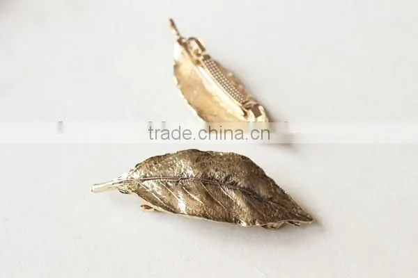 Euramerican Headwear wholesale alloy hairpin,vintage Metal leaf Barrettes clip,women hairpin headdress wholesale