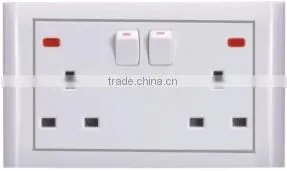 Double square 3-feet switch socket (LN21C33FL)