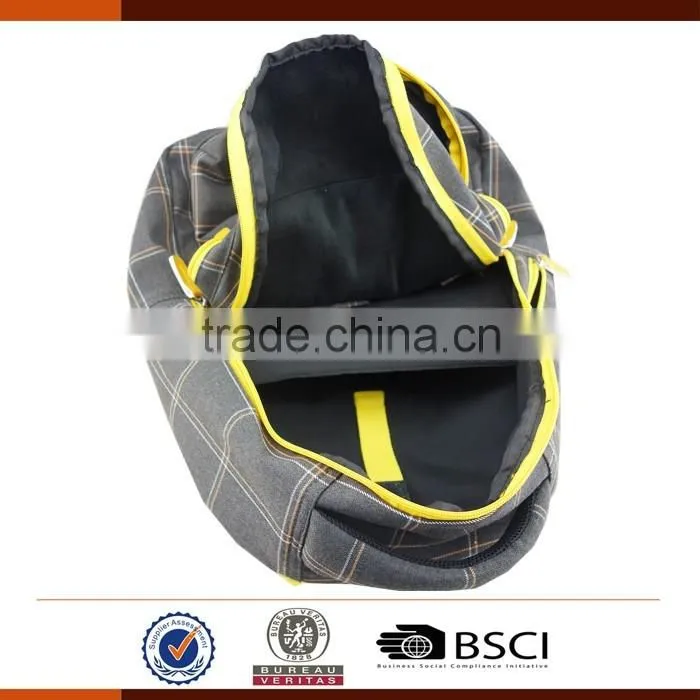 Fashion Plaid Laptop Backpack With Laptop Compartment