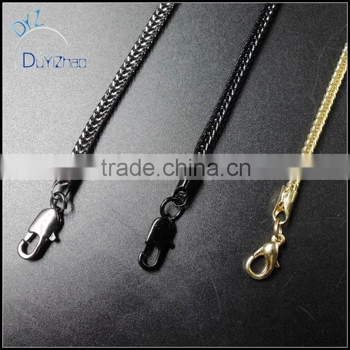 hip hop black franco chain necklace