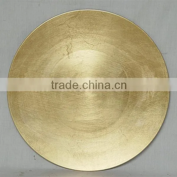 Plastic colorful smooth charger plates